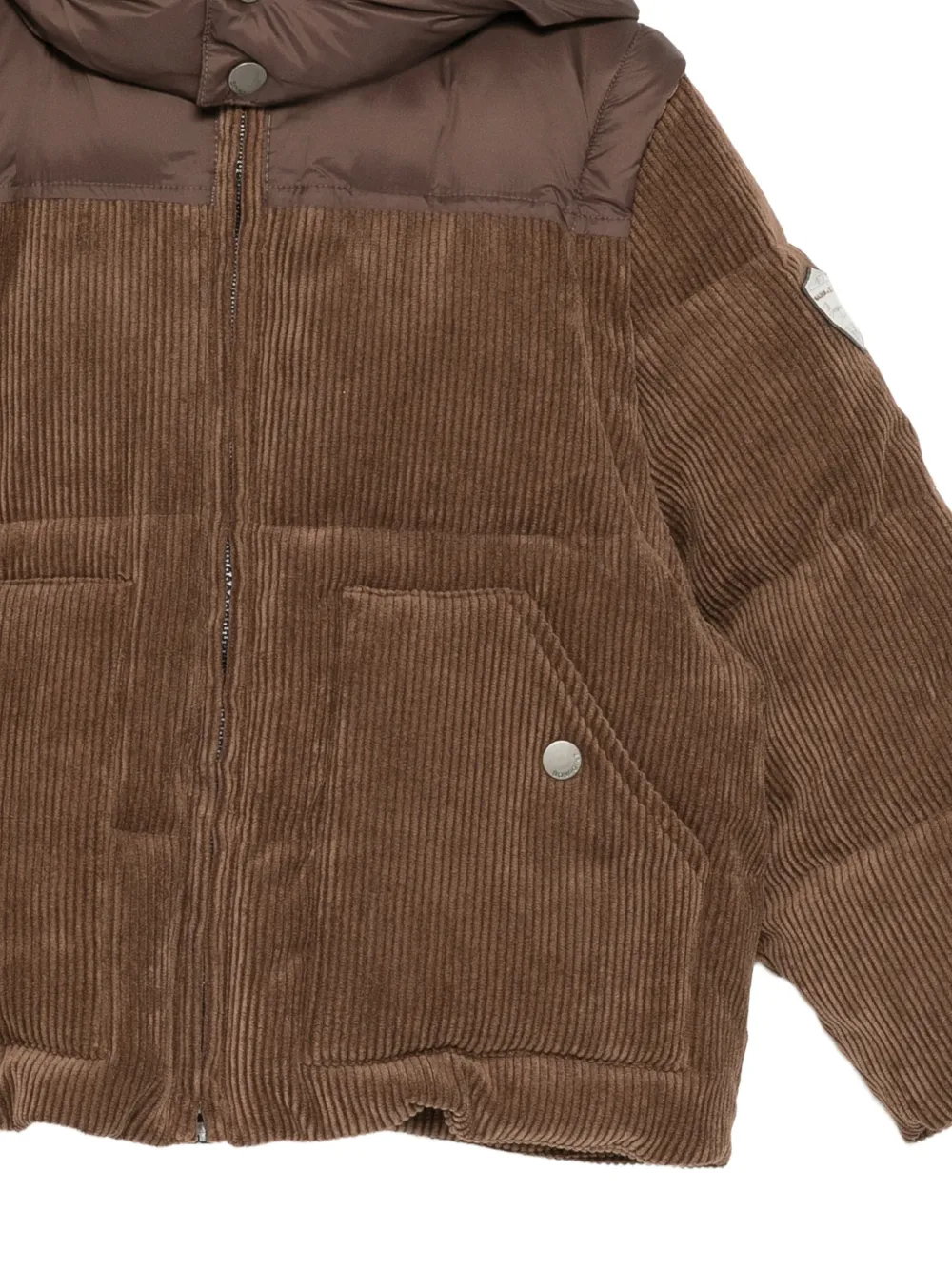 Bonpoint logo-patch padded jacket Bruin
