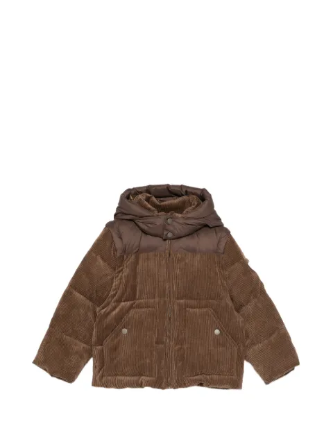 Bonpoint logo-patch padded jacket 