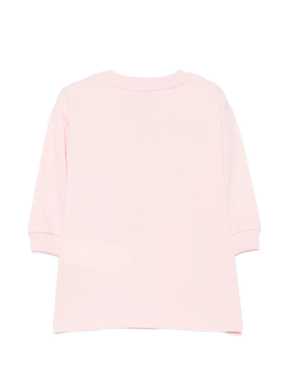 Moschino Kids Jurk met logoprint Roze