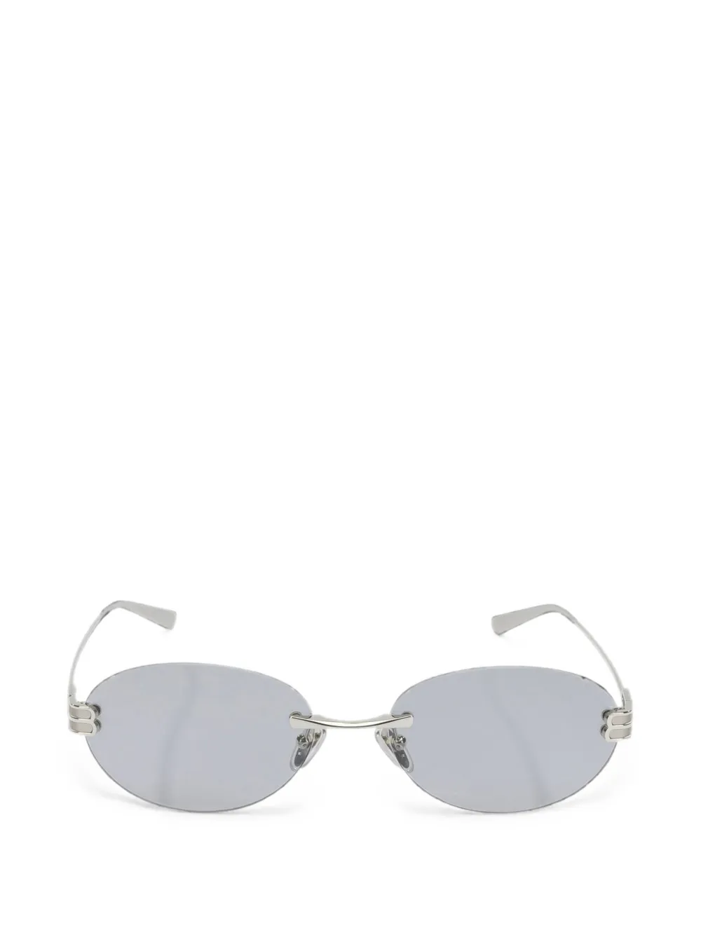 Balenciaga Gossip oval-frame sunglasses - Argento