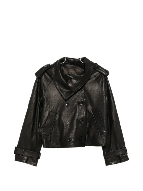 Giorgio Brato double-breasted leather jacket
