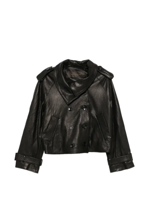 Giorgio Brato double-breasted leather jacket