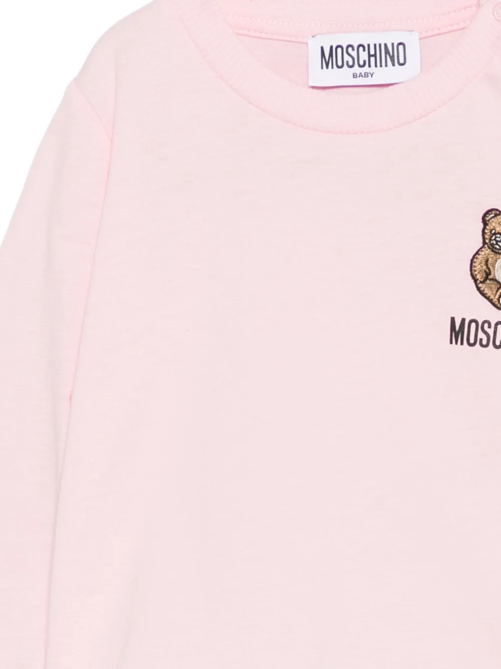 Moschino Kids T-shirt met lange mouwen Roze