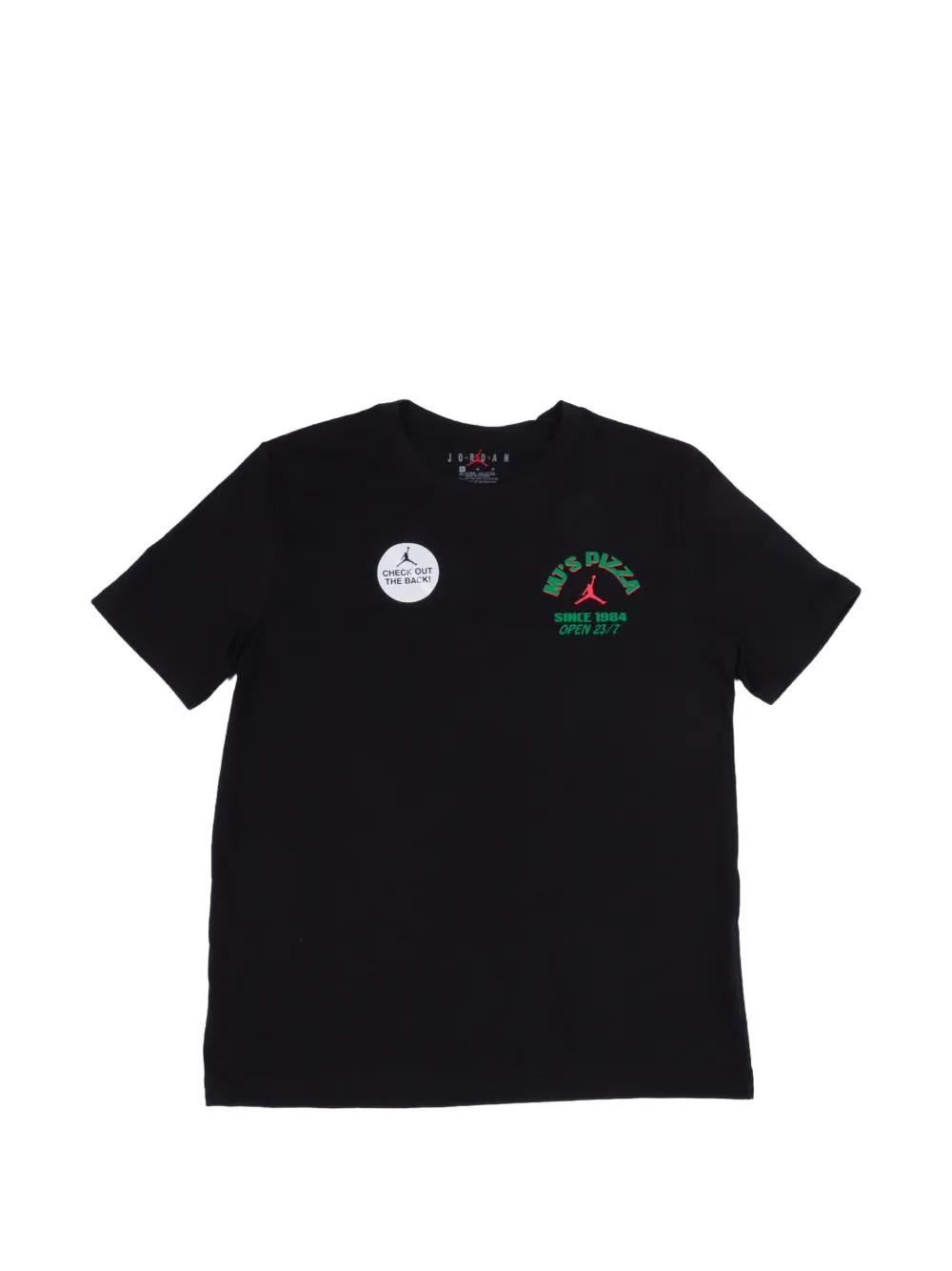 Jordan Kids pizza-graphic T-shirt - Schwarz