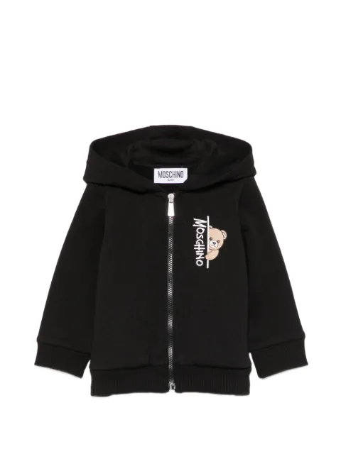 Moschino Kids hoodie zippé à imprimé Teddy Bear