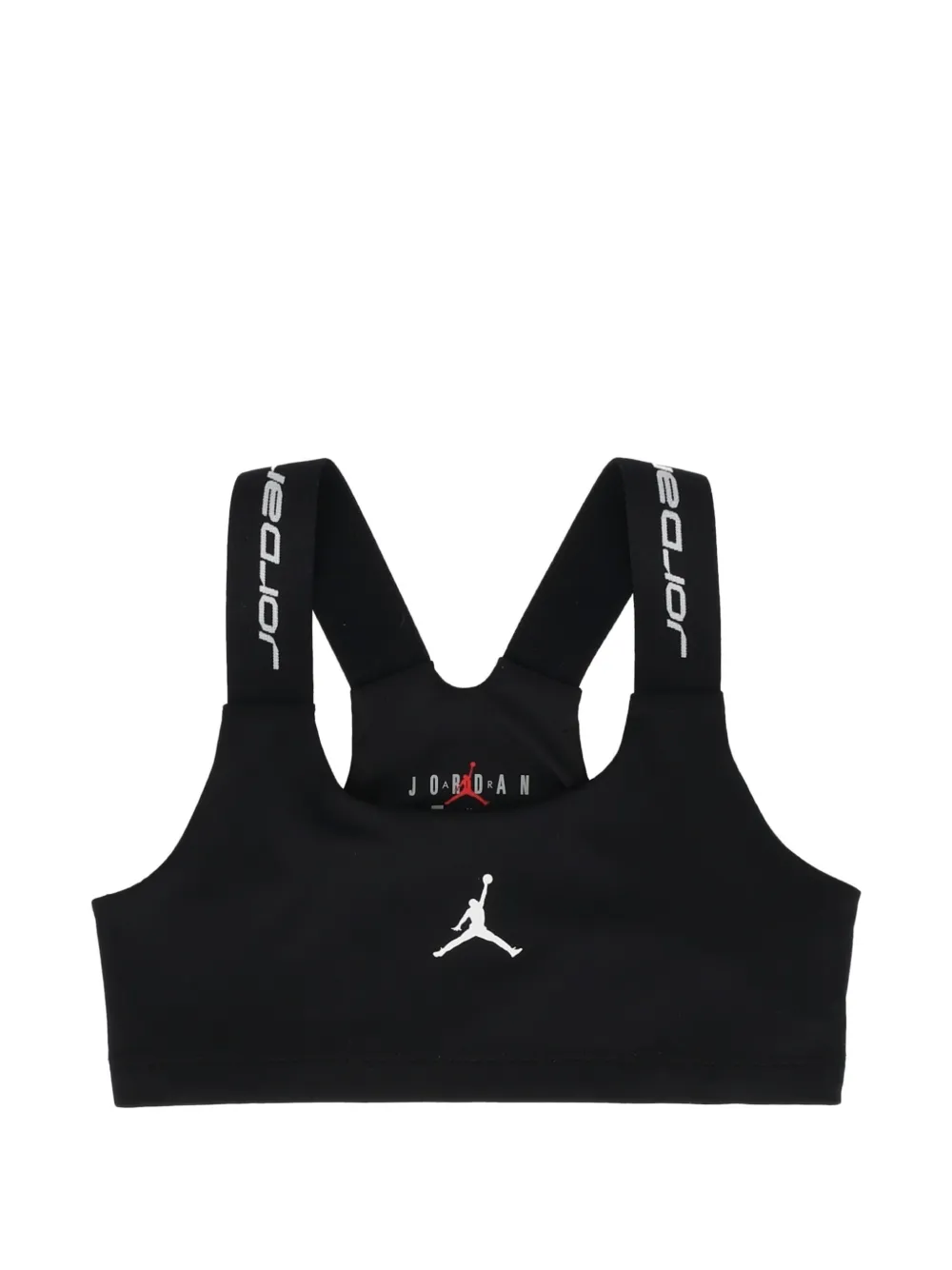 Jordan Kids logo-print sports bra - Nero