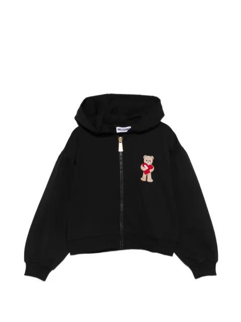 Moschino Kids teddy bear zip-up hoodie