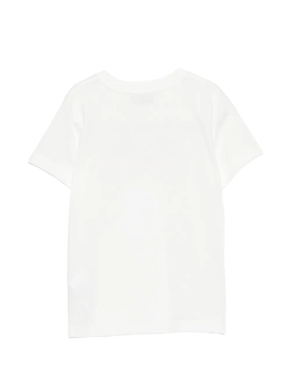 Moschino Kids T-shirt met popcorn-print en logo-print Wit
