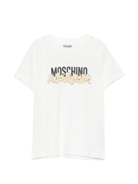 Moschino Kids popcorn-print logo-print T-shirt