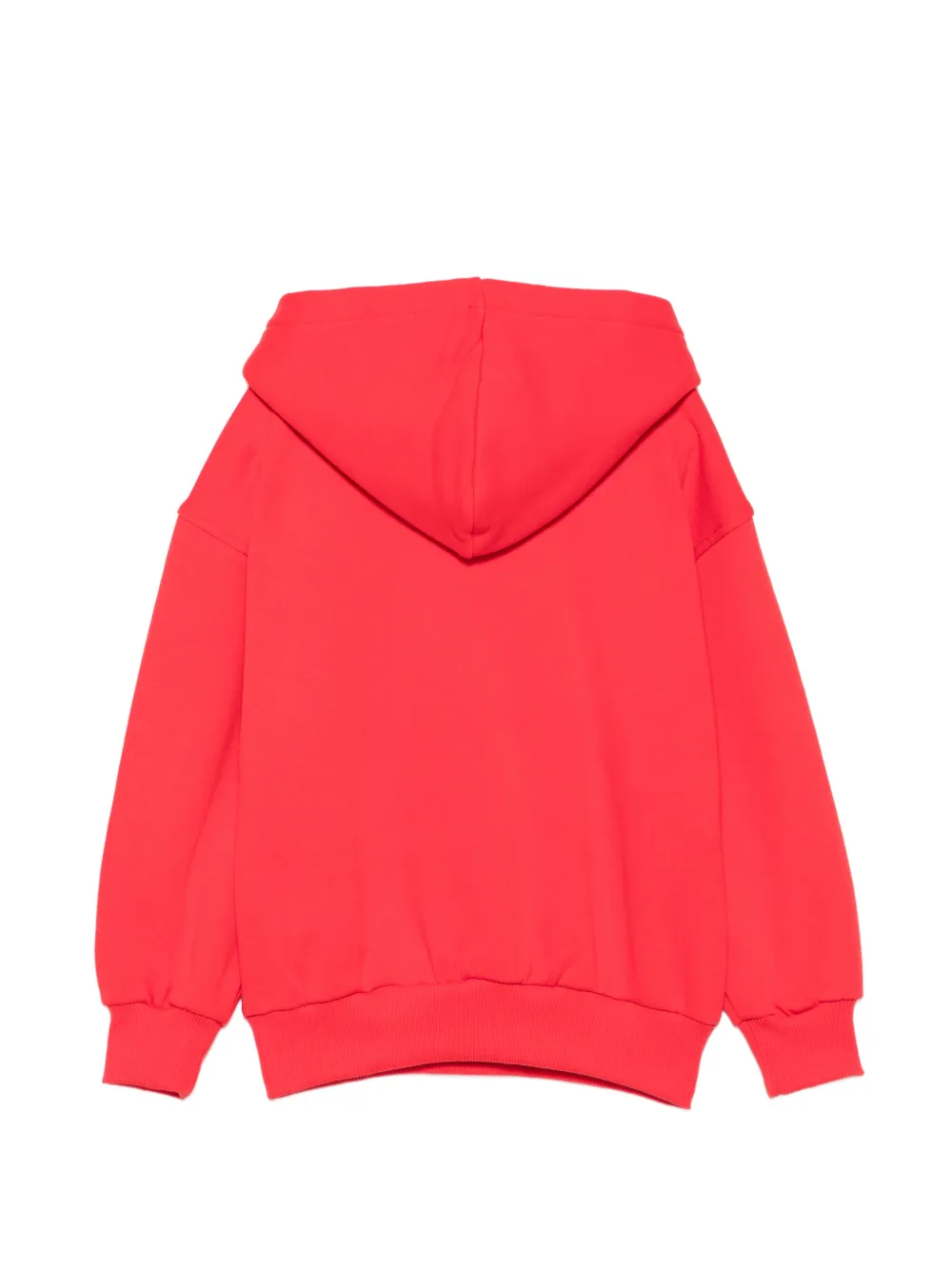 Moschino Kids Hoodie met popcorn-patroon en logo-print Rood