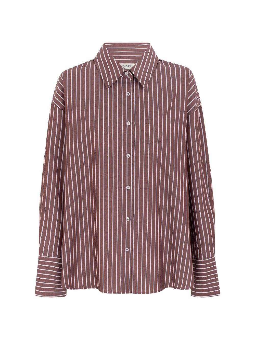 CAYET Anita striped shirt - Braun