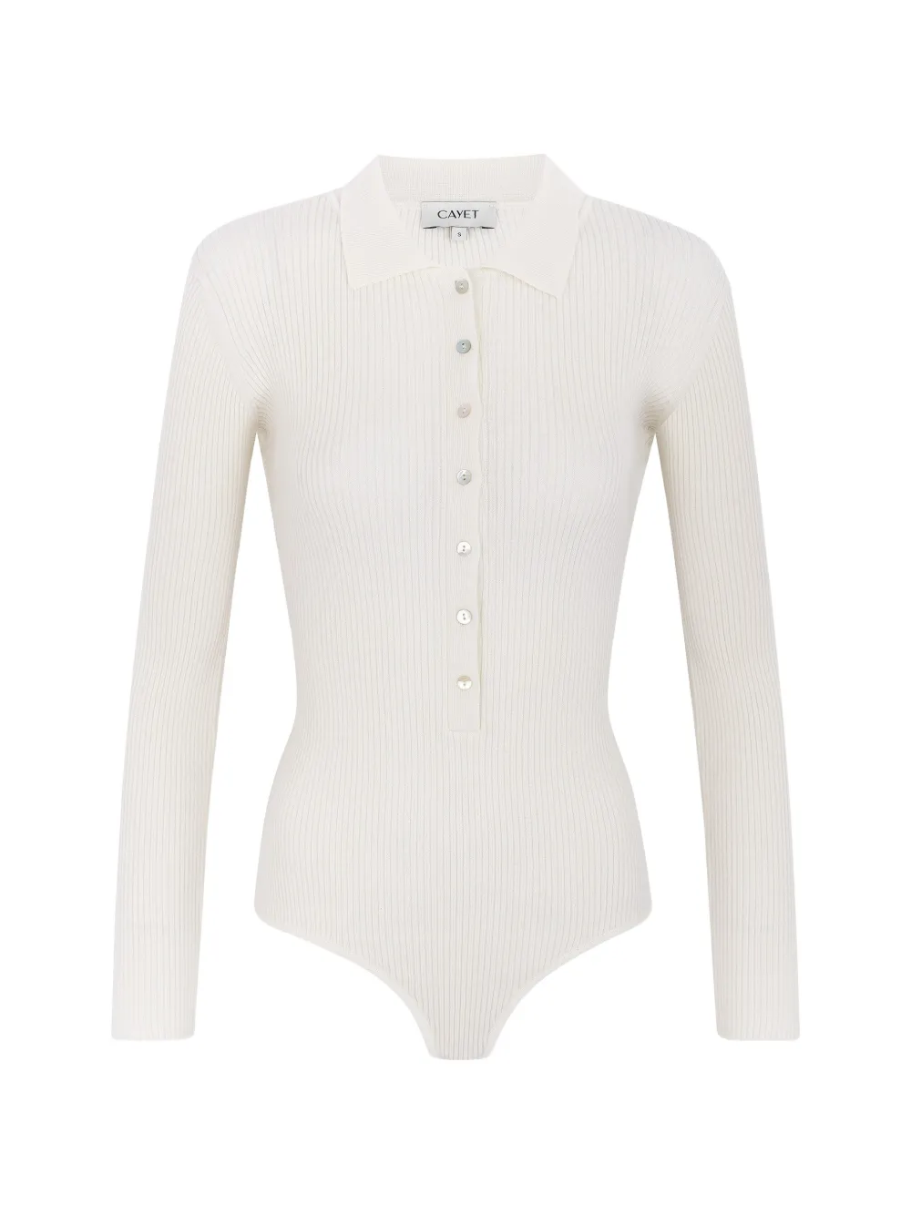 Cayet Jill Ribbed-knit Bodysuit In Neutrals