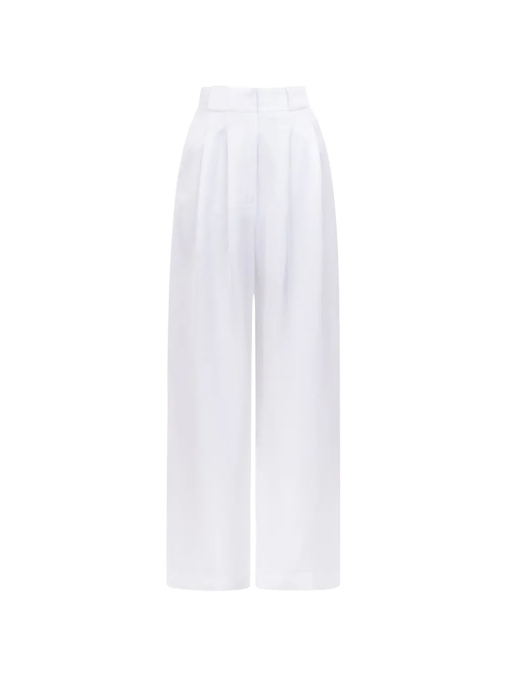CAYET Nina pleated trousers - Bianco