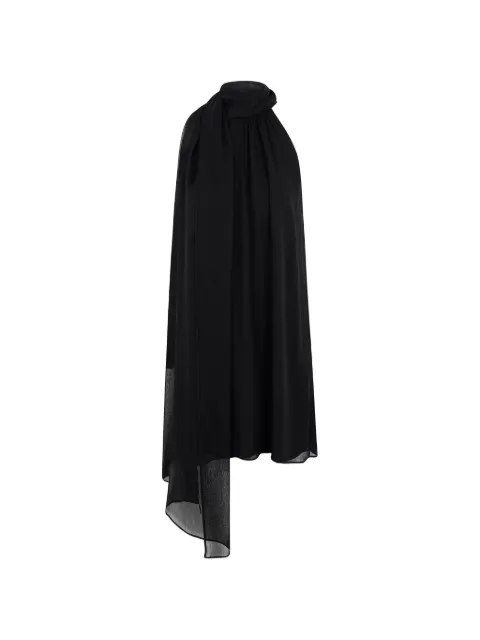 CAYET Mia asymmetric draped mini dress
