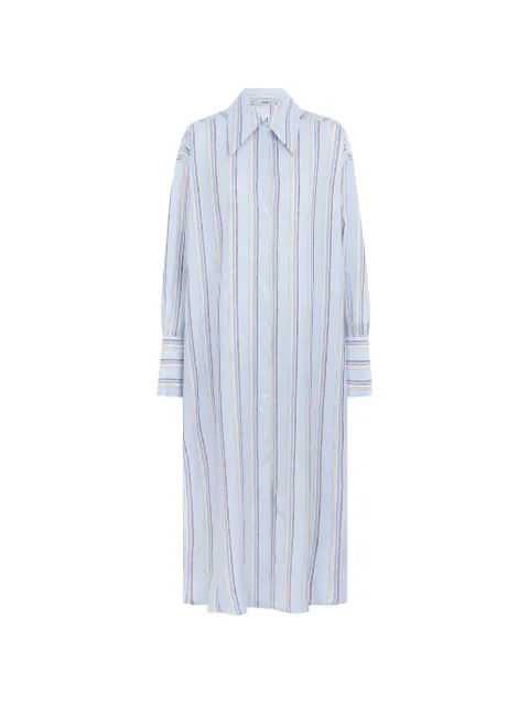 CAYET Nora linen shirt maxi dress