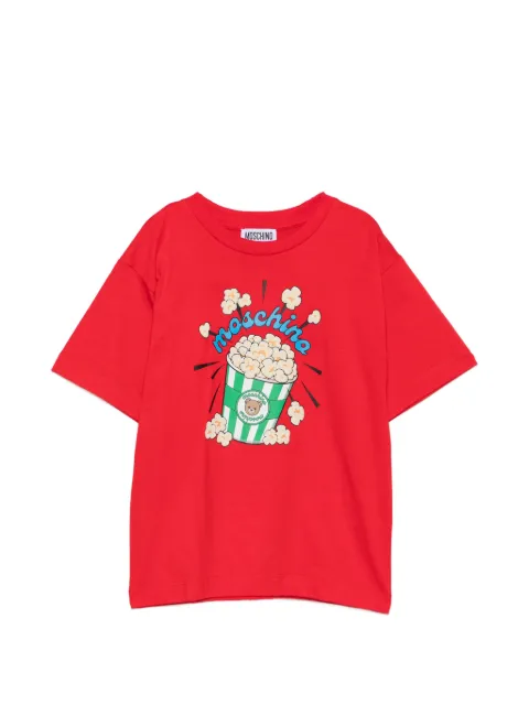 Moschino Kids 팝콘 프린트 티셔츠