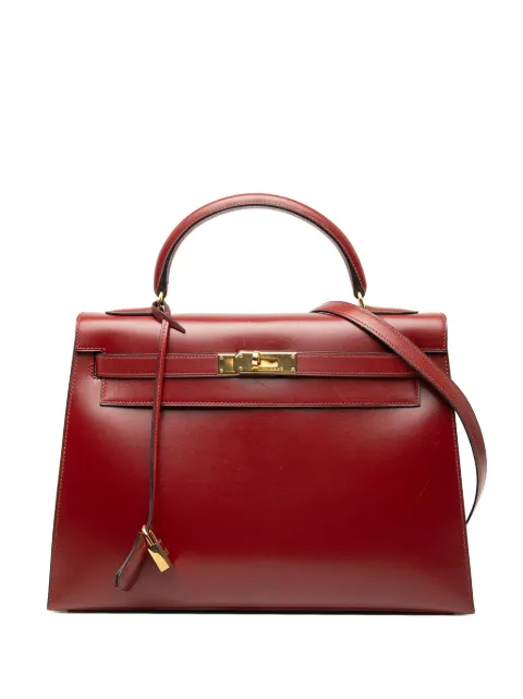 Hermès Pre-Owned bolsa satchel Box Calf Kelly Sellier 32 1996