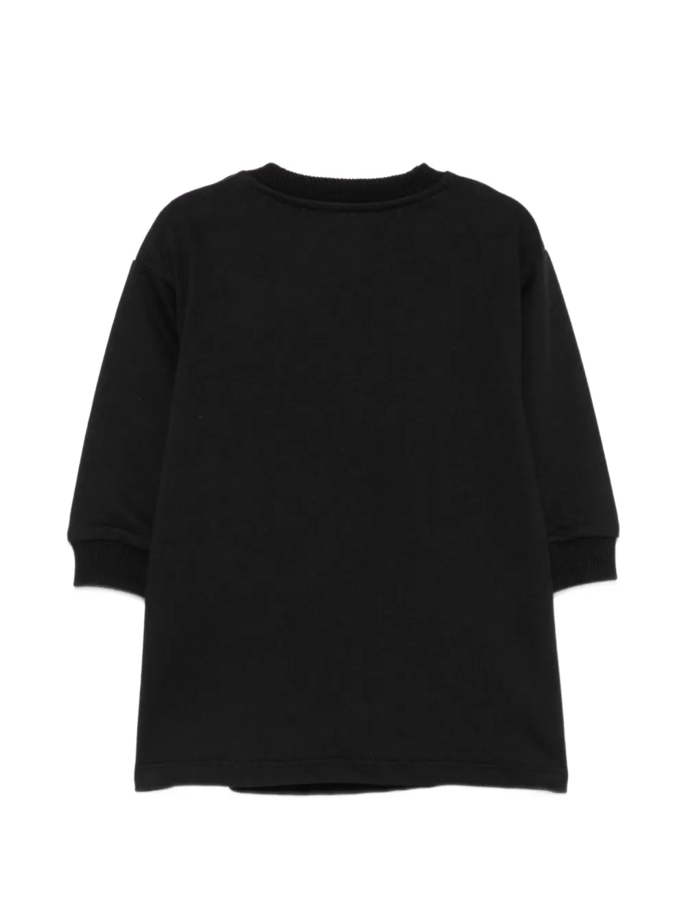 Moschino Kids Jurk met logoprint Zwart