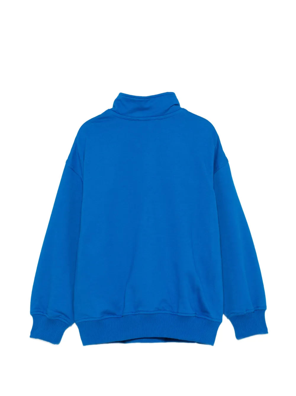 Moschino Kids Sweater met korte rits Blauw