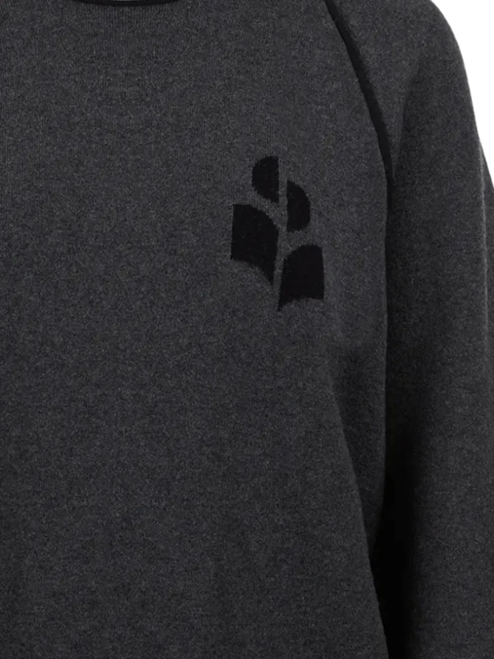 MARANT Trui met raglan mouwen en geborduurd logo Grijs