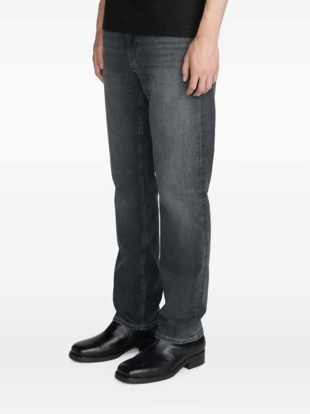 FRAME Belt-loop Pocket Jeans in Grey, view 5