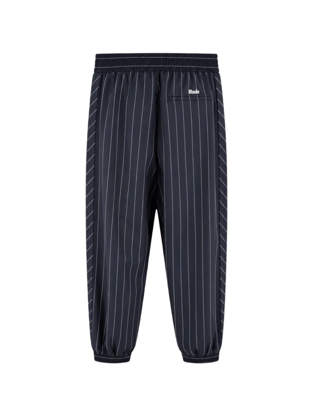 RHUDE Broek met krijtstreep Blauw