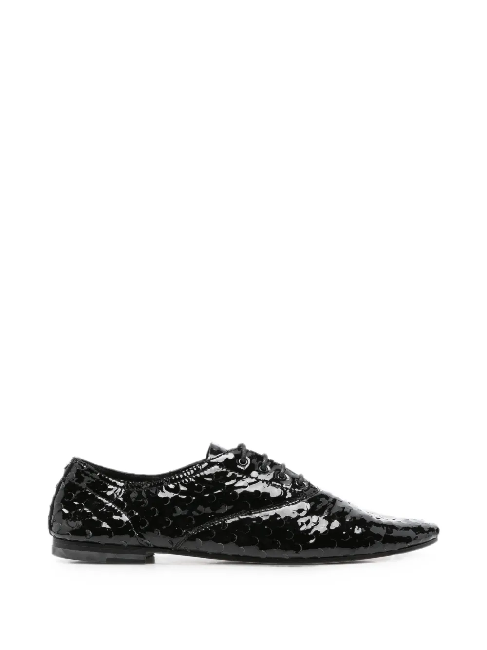 Saint Laurent Pre-Owned 2010s patent-leather Derby shoes - Nero