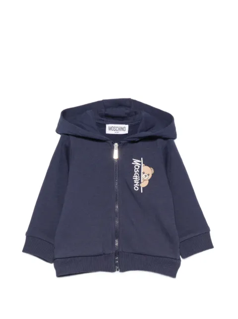 Moschino Kids Teddy Bear zip-up hoodie
