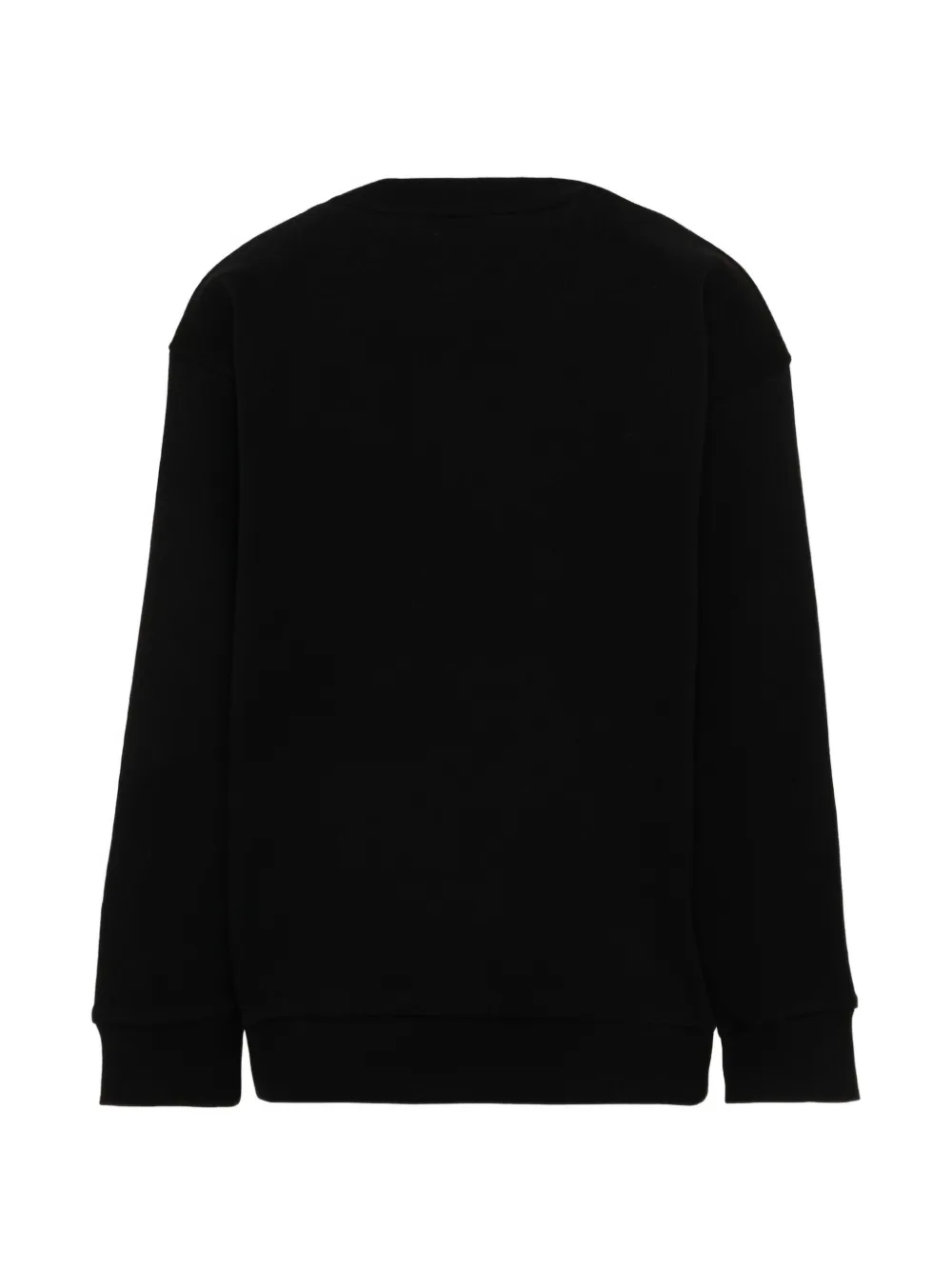 Fendi Kids Trui met logo-print en spray-effect Zwart
