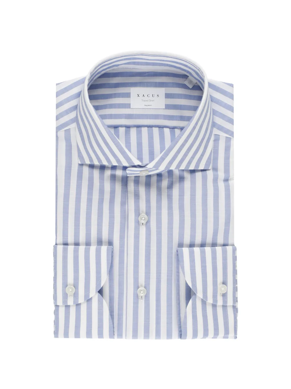Xacus Travel Shirt striped shirt - Blu