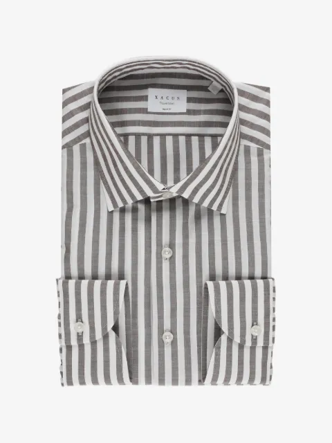 Xacus Travel striped shirt