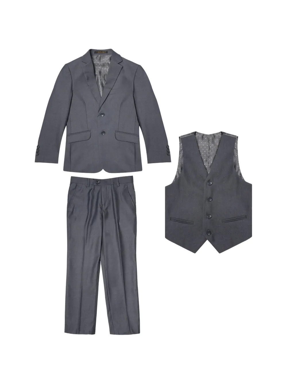 ROMANO KIDS single-breasted three-piece suit - Grigio