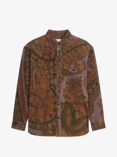 DRIES VAN NOTEN loose corduroy shirt