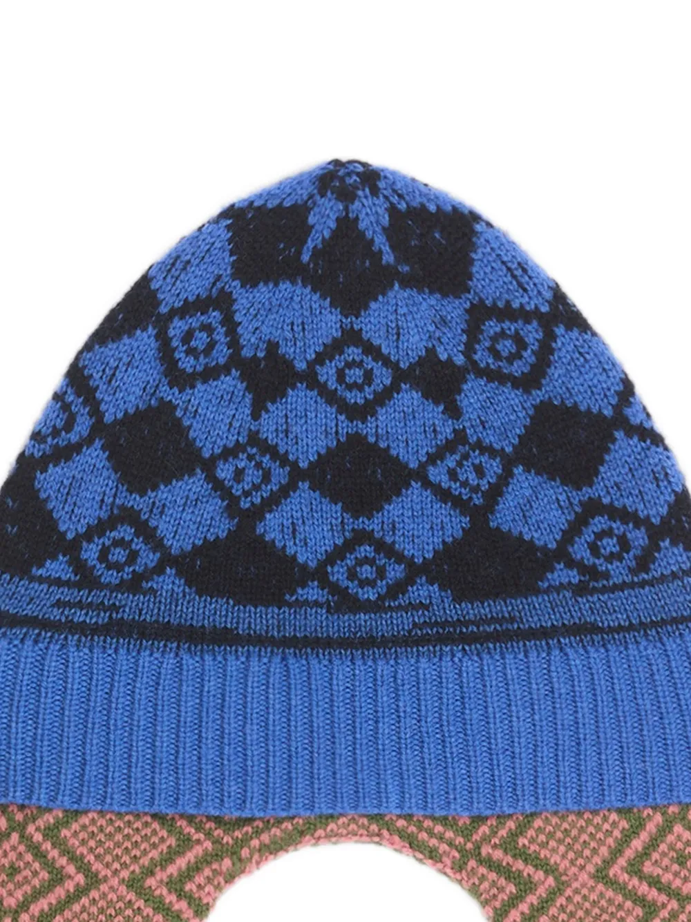 DRIES VAN NOTEN Jacquard Wool Hat | Blue | FARFETCH
