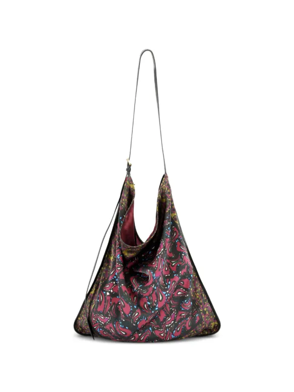 Dries Van Noten Oversized Scarf Bag in Purple