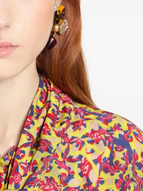 DRIES VAN NOTEN handmade crystal-embellished earrings