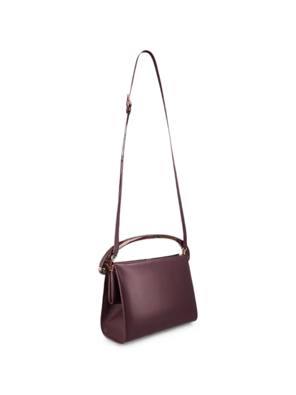 DRIES VAN NOTEN Medium leren clutch Rood