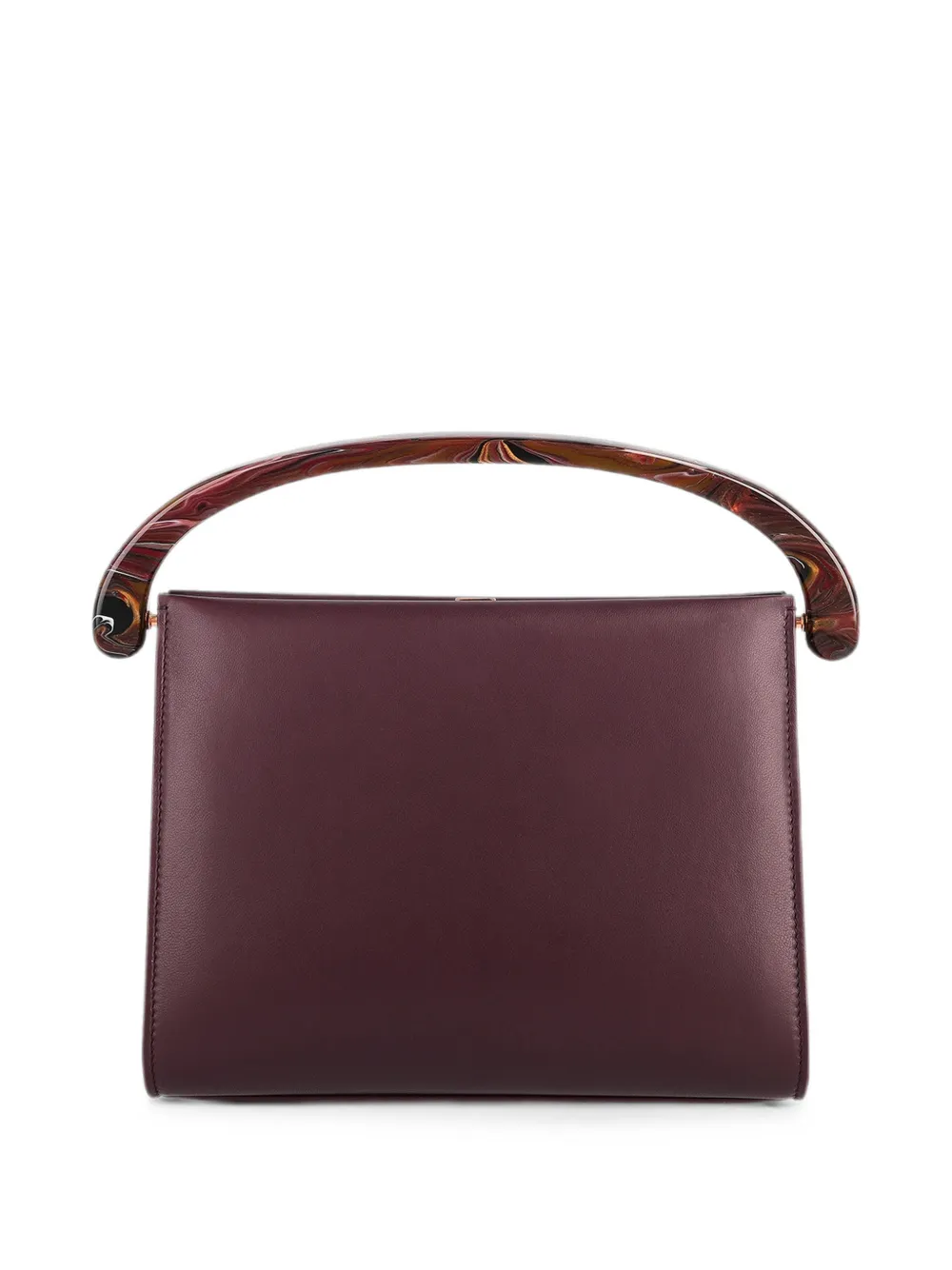 DRIES VAN NOTEN Medium leren clutch Rood