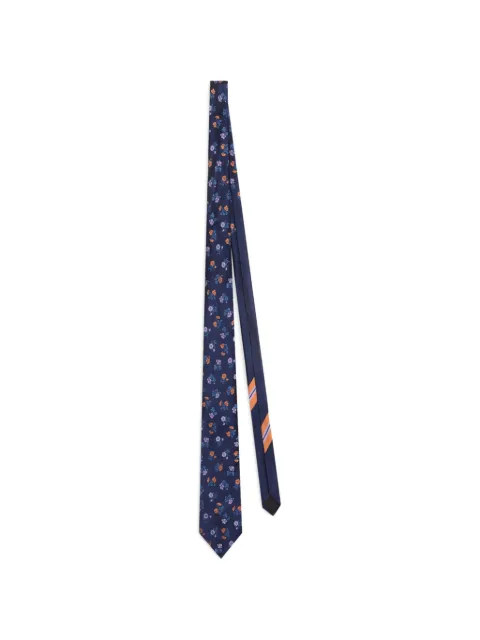 DRIES VAN NOTEN printed silk tie