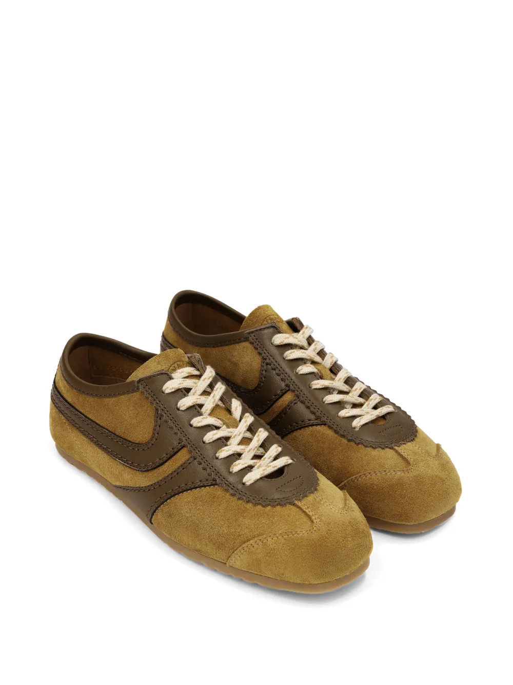 Dries Van Noten Suede Sneakers in Brown, view 2