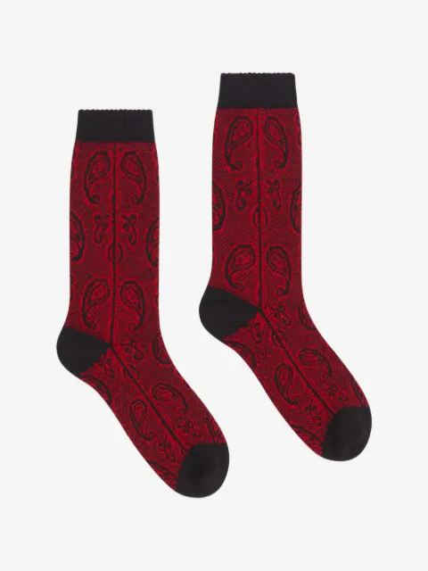 DRIES VAN NOTEN jacquard wool socks