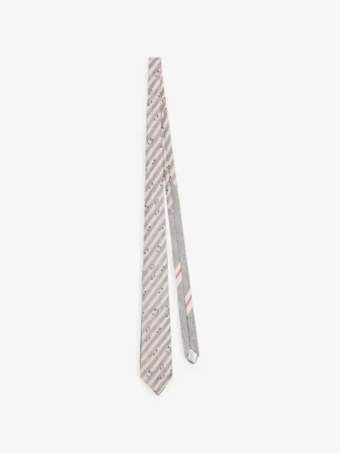 DRIES VAN NOTEN printed silk tie