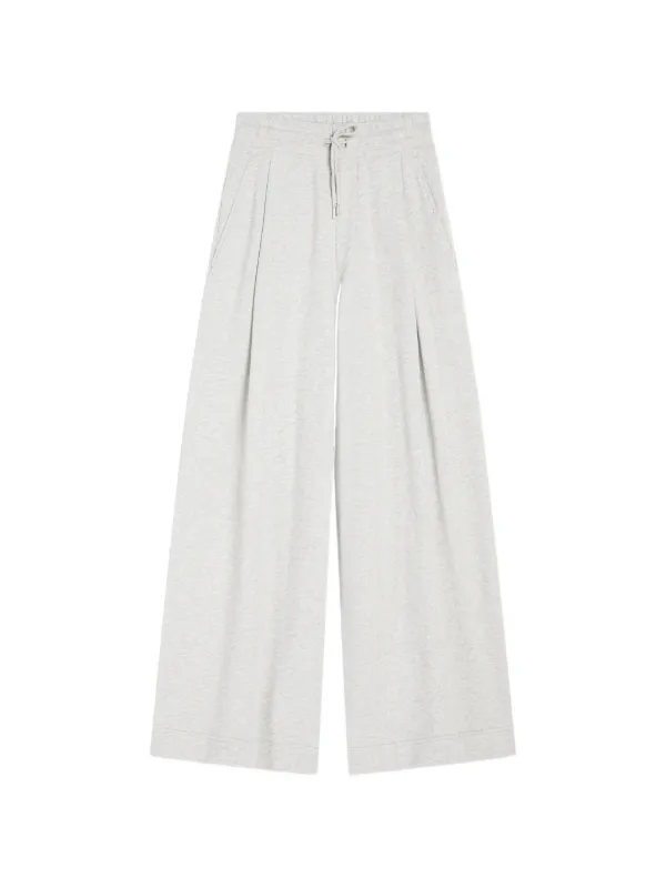 Dries Van Noten Loose Cotton Sweatpants in Grey