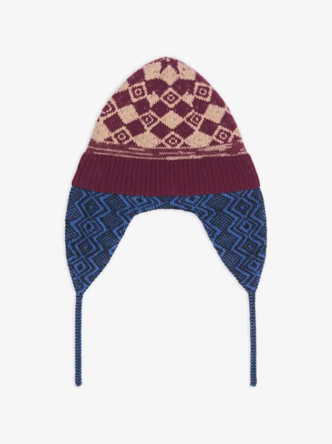 DRIES VAN NOTEN jacquard wool hat