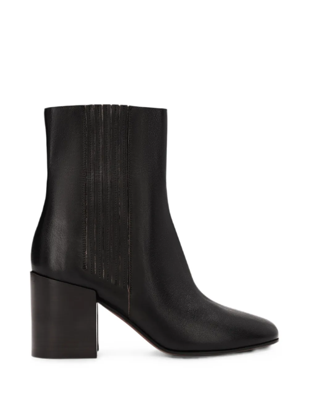 DRIES VAN NOTEN heeled leather Chelsea boots Zwart