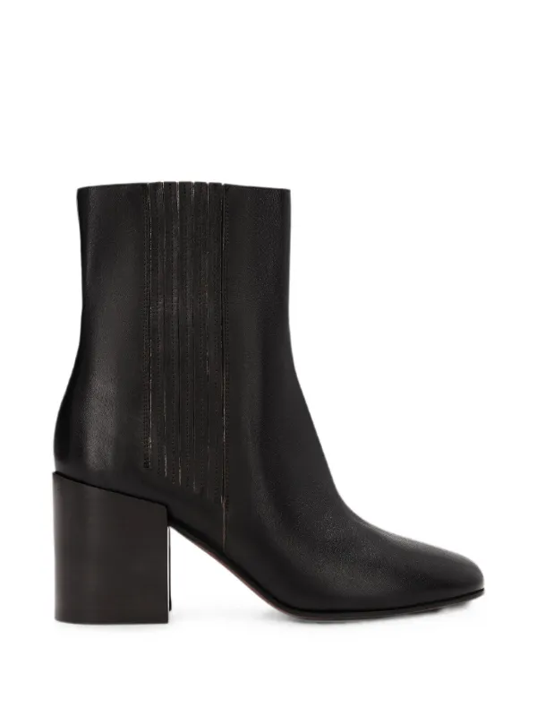 Dries Van Noten Heeled Leather Chelsea Boots in Black