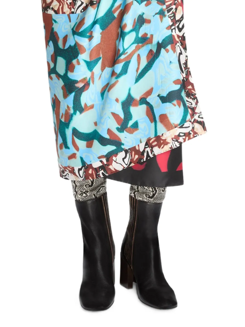 DRIES VAN NOTEN heeled leather Chelsea boots Zwart