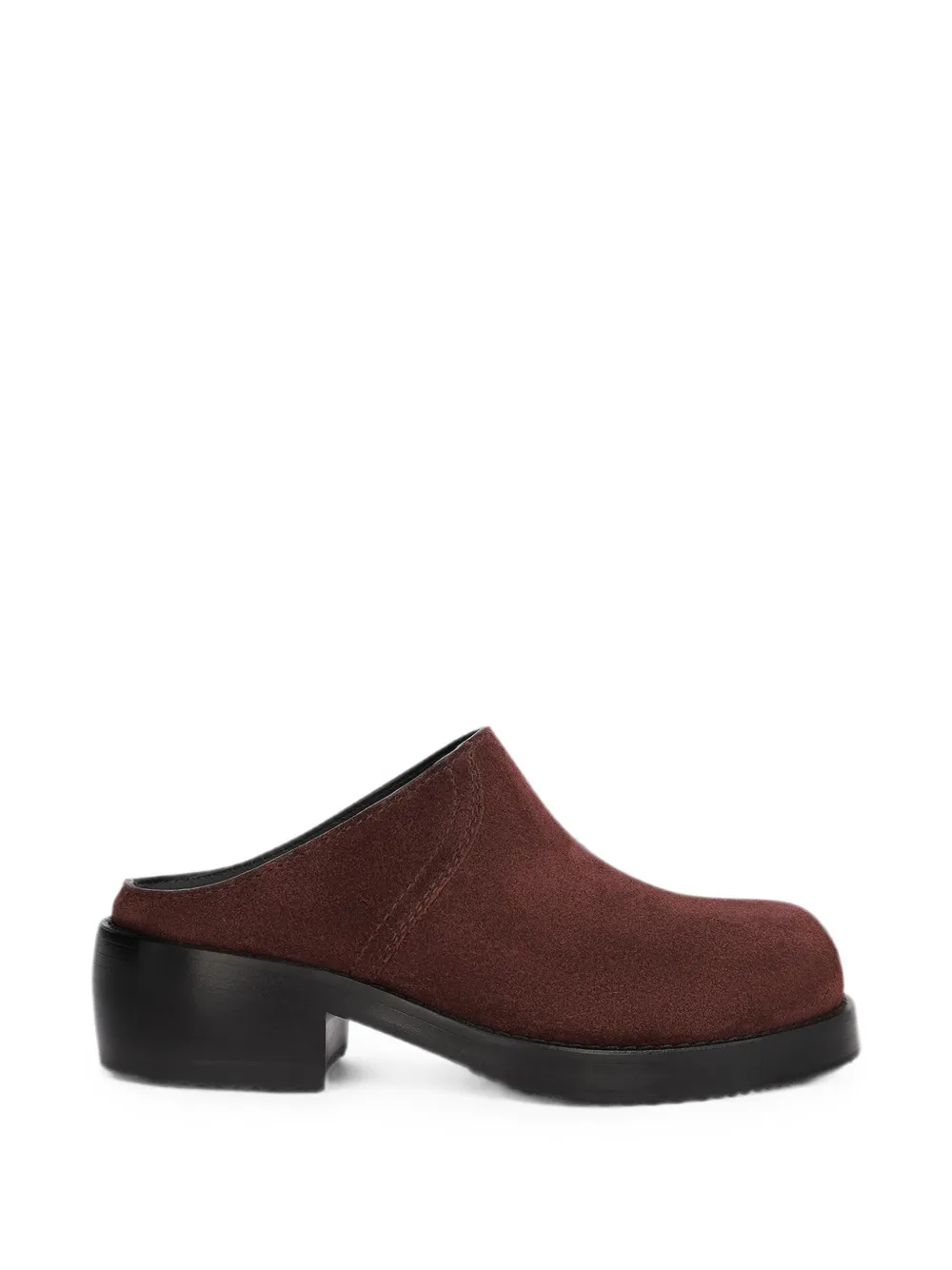 DRIES VAN NOTEN suede workwear mules - Purple