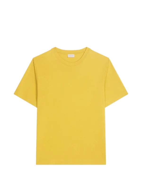 Dries Van Noten Regular-fit Cotton T-shirt in Yellow