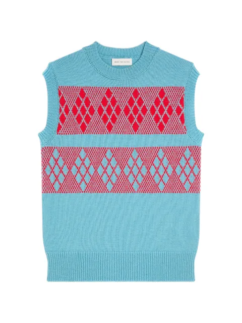 DRIES VAN NOTEN jacquard wool sweater